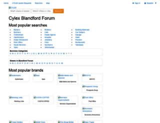 blandford-forum.cylex-uk.co.uk screenshot