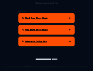 blankmusicsheet.net screenshot