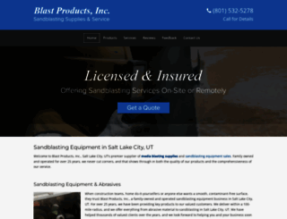 blastproductsinc.com screenshot