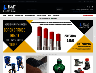 blastsparesdirect.com screenshot
