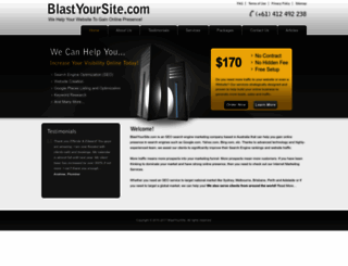 blastyoursite.com.au screenshot
