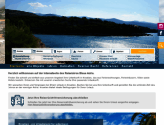 blaue-adria-online.com screenshot