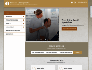 blawlesschiropractic.com screenshot
