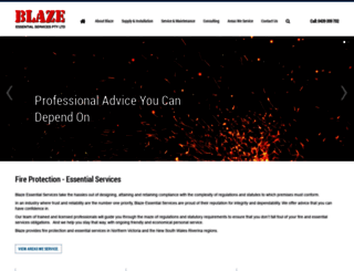 blazeessentialservices.com.au screenshot