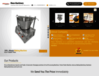 blazefoodmachinery.com screenshot
