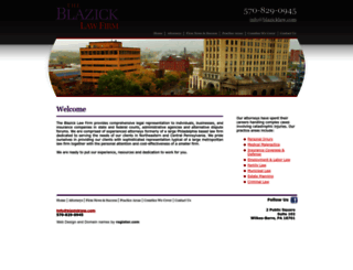 blazicklaw.com screenshot