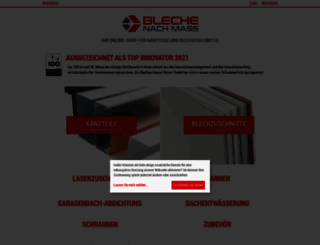 bleche-nach-mass.de screenshot
