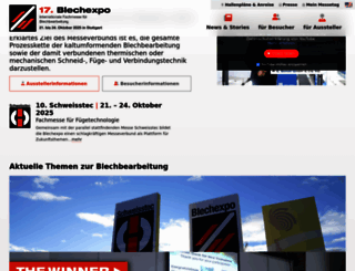blechexpo-messe.de screenshot