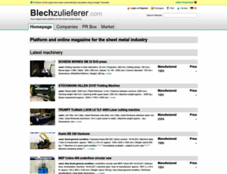 blechzulieferer.com screenshot