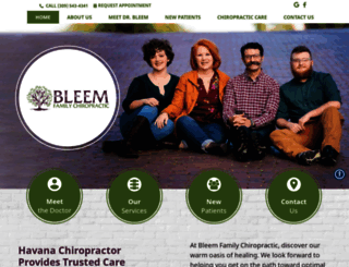 bleemchiropractic.com screenshot