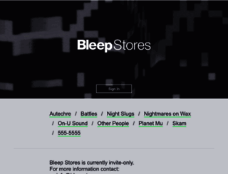 bleepstores.com screenshot