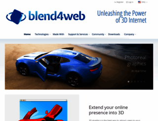 blend4web.com screenshot