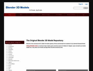 blender-models.com screenshot