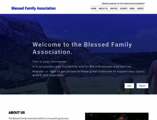 blessedfamilies.org screenshot