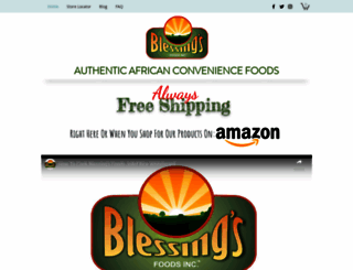blessingsfoods.com screenshot