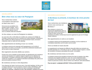 bleu-residence.com screenshot