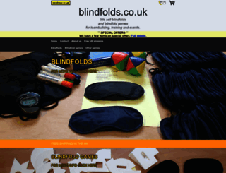 blindfolds.co.uk screenshot
