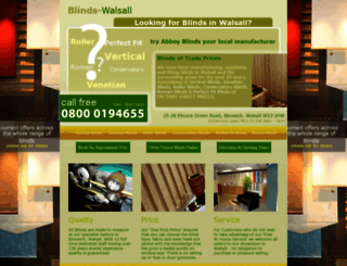 blinds-walsall.co.uk screenshot
