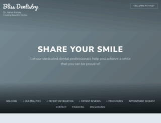 bliss-dentistry.com screenshot