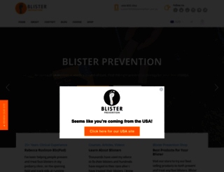 blisterprevention.com.au screenshot