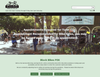 blockbikespdx.com screenshot