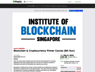 blockchaincryptocurrency8thrun.peatix.com screenshot