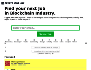 blockchainjob.co screenshot