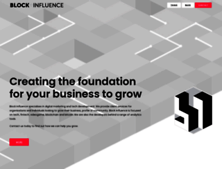blockinfluence.com screenshot