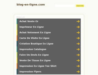 blog-en-ligne.com screenshot