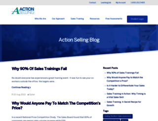 blog.actionselling.com screenshot