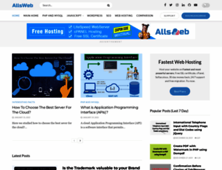 blog.allsweb.com screenshot