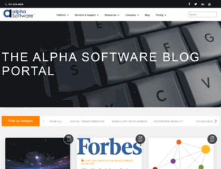 blog.alphasoftware.com screenshot