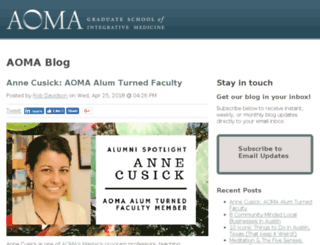 blog.aoma.edu screenshot