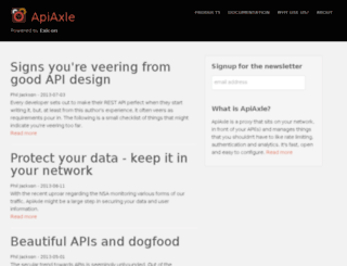 blog.apiaxle.com screenshot