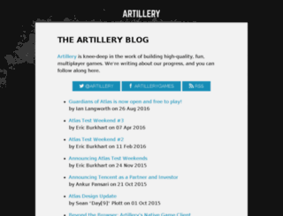 blog.artillery.com screenshot