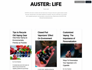 blog.auster.com screenshot