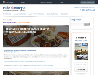 blog.autoeurope.com screenshot