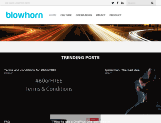 blog.blowhorn.net screenshot
