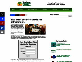 blog.businessgrants.org screenshot