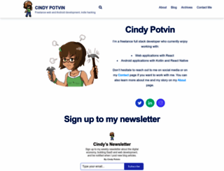 blog.cindypotvin.com screenshot