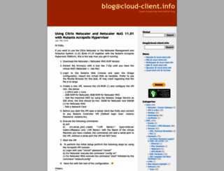 blog.cloud-client.info screenshot
