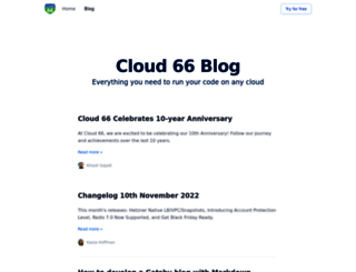 blog.cloud66.com screenshot