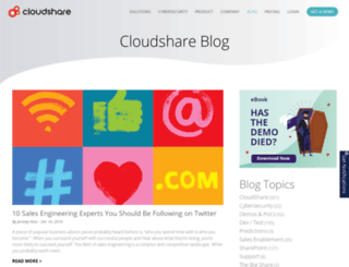 blog.cloudshare.com screenshot
