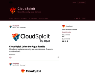 blog.cloudsploit.com screenshot