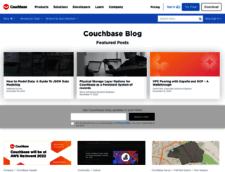 blog.couchbase.com screenshot