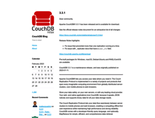 blog.couchdb.org screenshot