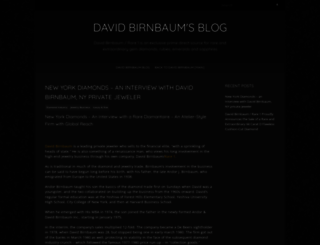 blog.davidbirnbaum.com screenshot