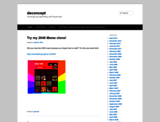 blog.deconcept.com screenshot