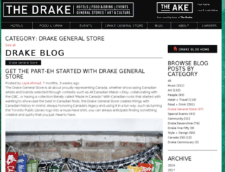 blog.drakegeneralstore.ca screenshot