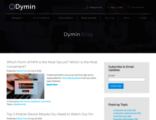 blog.dyminsystems.com screenshot